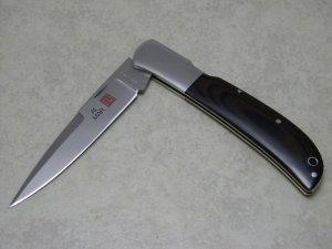 Al Mar Seki Japan Brown Micarta Talon Blade Eagle Lockback Knife