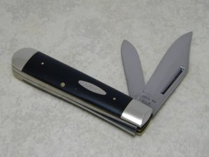 Case XX USA 6 Dot (1974) Slick Black 2231 1/2 SAB Large Jack Knife