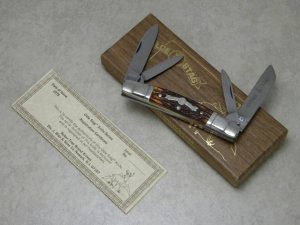 Boker Tree Brand USA Olde Stag 70113 Delrin Congress Knife in Box c.1976
