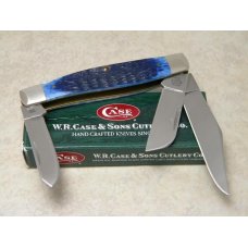 Case USA 2008 Navy Blue Bone Red Shield 1st Run 6375 SS Large Stockman Knife in Box