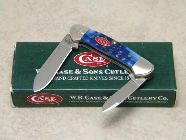 Case USA 2008 Navy Blue Bone Red Shield 1st Run 62132 SS Baby Butterbean Tiny Canoe Knife in Box Case USA 2008 Navy Blue Bone Red Shield 1st Run 62132 SS Baby Butterbean Tiny Canoe Knife in Box