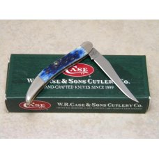 Case USA 2008 Navy Blue Bone Red Shield 1st Run 610096 SS Tiny Toothpick Knife in Box Case USA 2008 Navy Blue Bone Red Shield 1st Run 610096 SS Tiny Toothpick Knife in Box