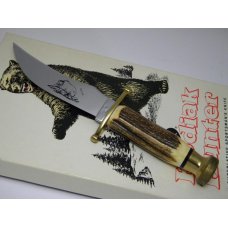Case XX USA Stag Kodiak Hunter Fixed Blade Sheath Knife in Box c.1979-1981