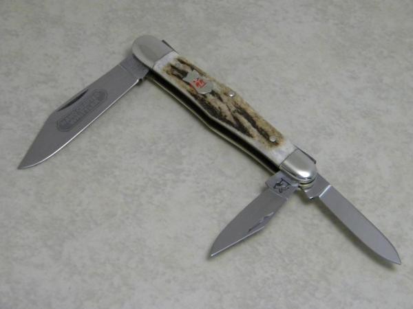 Robt Klaas Kissing Crane Solingen Germany Stag 2735 Whittler Knife c.1976 Robt Klaas Kissing Crane Solingen Germany Stag 2735 Whittler Knife c.1976