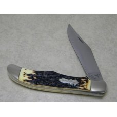Schrade Walden Stainless 127UH Uncle Henry Staglon Linerlock Lockblade Hunter Knife & Pouch in Box Schrade Walden Stainless 127UH Uncle Henry Staglon Linerlock Lockblade Hunter Knife & Pouch in Box