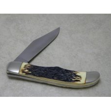 Schrade Walden Stainless 127UH Uncle Henry Staglon Linerlock Lockblade Hunter Knife & Pouch in Box Schrade Walden Stainless 127UH Uncle Henry Staglon Linerlock Lockblade Hunter Knife & Pouch in Box