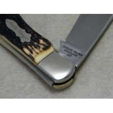 Schrade Walden Stainless 127UH Uncle Henry Staglon Linerlock Lockblade Hunter Knife & Pouch in Box Schrade Walden Stainless 127UH Uncle Henry Staglon Linerlock Lockblade Hunter Knife & Pouch in Box