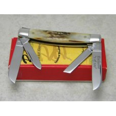 Robeson ShurEdge USA (by Queen Cut. Co.) Stag RS33GS 4 Blade Congress Knife in Box Robeson ShurEdge USA (by Queen Cut. Co.) Stag RS33GS 4 Blade Congress Knife in Box