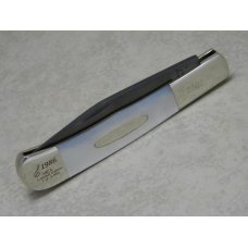 Parker Edwards Jacksonville, AL Damascus 1986 ABCA Pearl 1 Blade Jack Knife Parker Edwards Jacksonville, AL Damascus 1986 ABCA Pearl 1 Blade Jack Knife