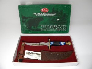 Case XX USA 2011 Blue Stag Colt 175th Anniversary Kodiak Fixed Blade Sheath Knife in Box