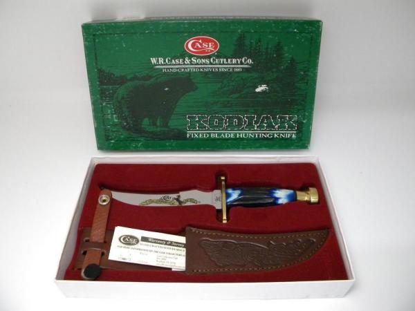 Case XX USA 2011 Blue Stag Colt 175th Anniversary Kodiak Fixed Blade Sheath Knife in Box Case XX USA 2011 Blue Stag Colt 175th Anniversary Kodiak Fixed Blade Sheath Knife in Box