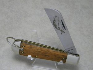 Case XX SS USA 9 Dot (1981) Wood 1199 SH R Etched Blade Whaler Knife 