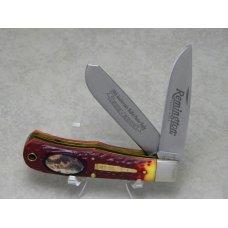 Remington USA Delrin 20th Anniversary Bullet Poster Jumbo Trapper Knife in Box Remington USA Delrin 20th Anniversary Bullet Poster Jumbo Trapper Knife in Box