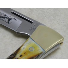 Case XX SS USA 9 Dot (1981) Stag 5159 LSSP Hammerhead Lockback Knife & Pouch in Box Case XX SS USA 9 Dot (1981) Stag 5159 LSSP Hammerhead Lockback Knife & Pouch in Box