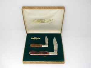Russell USA 1998 Limited Edition Bone Barlow 2 Knife Set in Box