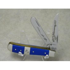 Case XX USA 2011 Blue Colt 175th Anniversary 4207 SS Mini Trapper Knife in Tin Box Case XX USA 2011 Blue Colt 175th Anniversary 4207 SS Mini Trapper Knife in Tin Box
