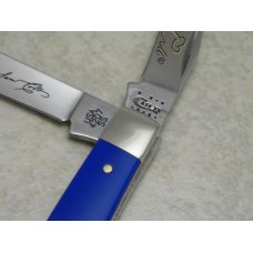 Case XX USA 2011 Blue Colt 175th Anniversary 4207 SS Mini Trapper Knife in Tin Box Case XX USA 2011 Blue Colt 175th Anniversary 4207 SS Mini Trapper Knife in Tin Box