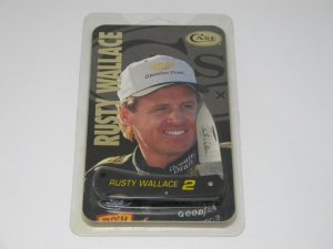 Case XX USA 5 Dot (1995) Rusty Wallace #2 Miller Genuine Draft Lockback Knife Inaugural Series 4