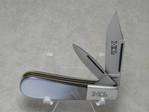 I* X.L. Wostenholm Made in Japan Genuine Black or Smoked Pearl Barlow Knife