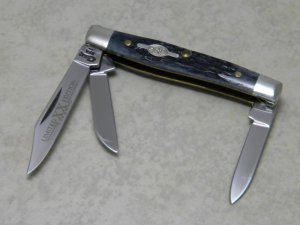 Case XX USA 3 Dot (1997) Black Bone 6333 SS Limited Edition Small Stockman Knife