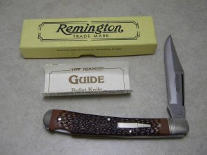 Remington UMC USA 1992 Delrin R1253 Bullet Guide Lockback Knife in Box