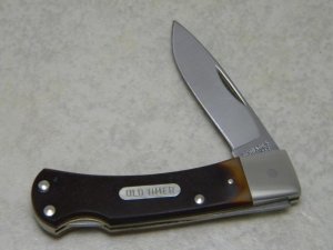 Schrade + USA 3OT Delrin Old Timer Barehead Drop Point Lockback Knife