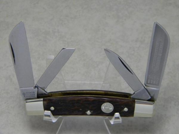 Boker Solingen Germany Tree Brand Classic Bone 4 Blade 5464 Medium Congress Knife