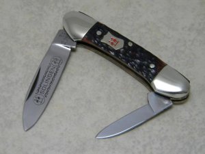 Robt Klaas Kissing Crane Solingen Germany Bone 2929 Mini Canoe Knife c.1980
