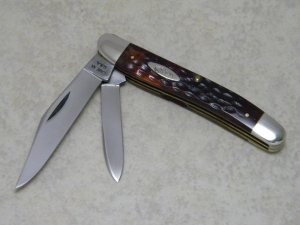 Case XX USA 1965-69 Bone 62087 Serpentine Jack Knife 