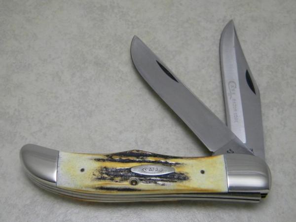 Case XX USA 4 Dot (1976) Stag 5265 SAB SSP Razor Edge Folding Hunter Knife Case XX USA 4 Dot (1976) Stag 5265 SAB SSP Razor Edge Folding Hunter Knife