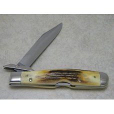 Case XX Stainless USA 4 Dot (1976) Stag 5111 1/2 L SSP Razor Edge Swing Guard Lockback Knife Case XX Stainless USA 4 Dot (1976) Stag 5111 1/2 L SSP Razor Edge Swing Guard Lockback Knife