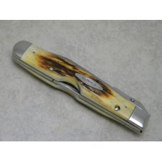 Case XX Stainless USA 4 Dot (1976) Stag 5111 1/2 L SSP Razor Edge Swing Guard Lockback Knife Case XX Stainless USA 4 Dot (1976) Stag 5111 1/2 L SSP Razor Edge Swing Guard Lockback Knife