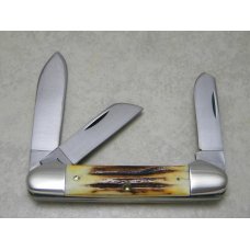 Case XX SS USA 10 Dot (1980) Stag Proto 53094 SSP Large Gunboat Canoe Knife Case XX SS USA 10 Dot (1980) Stag Proto 53094 SSP Large Gunboat Canoe Knife