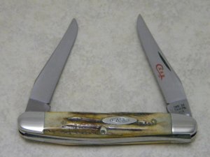 Case XX Stainless USA 2 Dot (1978) Gen. Stag SSP Red Etch Muskrat Knife