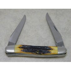Case XX Stainless USA 2 Dot (1978) Gen. Stag SSP Red Etch Muskrat Knife Case XX Stainless USA 2 Dot (1978) Gen. Stag SSP Red Etch Muskrat Knife