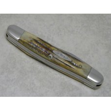 Case XX Stainless USA 2 Dot (1978) Gen. Stag SSP Red Etch Muskrat Knife Case XX Stainless USA 2 Dot (1978) Gen. Stag SSP Red Etch Muskrat Knife