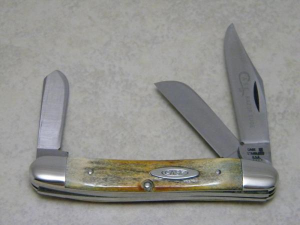 Case XX Stainless USA 4 Dot (1976) Stag 5347 HP SSP Razor Edge Stockman Knife Case XX Stainless USA 4 Dot (1976) Stag 5347 HP SSP Razor Edge Stockman Knife