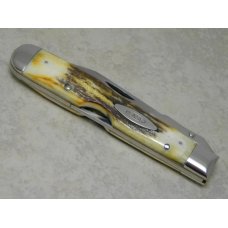 Case XX Stainless USA 4 Dot (1976) Stag 5111 1/2 L SSP Razor Edge Swing Guard Lockback Knife Case XX Stainless USA 4 Dot (1976) Stag 5111 1/2 L SSP Razor Edge Swing Guard Lockback Knife