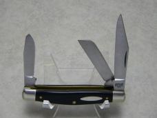 Schrade NY USA 834B Black Composition Serpentine Stockman Knife in Box Schrade NY USA 834B Black Composition Serpentine Stockman Knife in Box