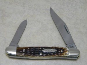 Case XX USA 10 Dot (1980) Bone 06247 PEN Carbon Steel 2 Blade Stockman Knife