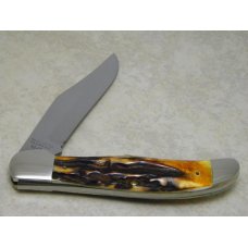 Ka-Bar Kabar Union Cut Co Olean, NY Stag X1/77 Dog Head Folding Hunter Knife c.1977 Ka-Bar Kabar Union Cut Co Olean, NY Stag X1/77 Dog Head Folding Hunter Knife c.1977