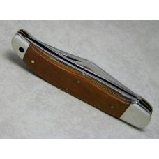 Queen Cutlery USA No. 4200 The Rawhide Series Wood Folding Hunter Knife c.1981