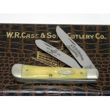 Case XX USA 5 Dot (1985) 6254 Bone 80th Anniversary New Grind Trapper Knife in Box Case XX USA 5 Dot (1985) 6254 Bone 80th Anniversary New Grind Trapper Knife in Box