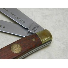 Schrade + Limited Wood North American Hunting Club Life Member Slimline Trapper Knife in Box