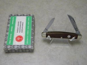 Boker Solingen Germany Tree Brand Classic Wood 5252 Congress Knife in Box c.1978-1984