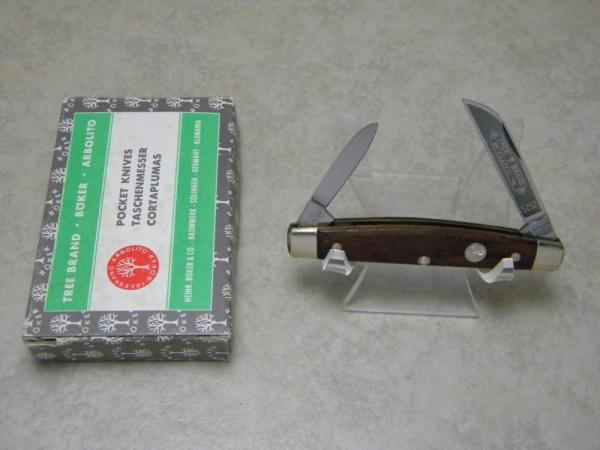 Boker Solingen Germany Tree Brand Classic Wood 5252 Congress Knife in Box c.1978-1984 Boker Solingen Germany Tree Brand Classic Wood 5252 Congress Knife in Box c.1978-1984