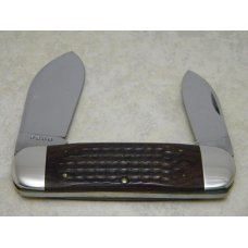 Case XX USA 1 Dot (1979) Laminated Wood 6250 Bradford Bonanza Elephant Toe Knife Case XX USA 1 Dot (1979) Laminated Wood 6250 Bradford Bonanza Elephant Toe Knife