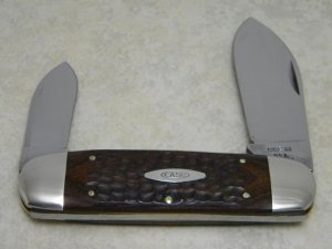 Case XX USA 9 Dot (1971) Laminated Wood 6250 Elephant Toe Knife