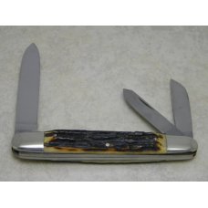 Kissing Crane Solingen Germany Stag Anglo Saxon Whittler Knife Gen. Ulysses S. Grant - c.1976 Kissing Crane Solingen Germany Stag Anglo Saxon Whittler Knife Gen. Ulysses S. Grant - c.1976