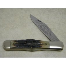 Ka-Bar Olean N.Y. Stag Coke Bottle Folding Hunter Knife 1981 Collectors Club Ka-Bar Olean N.Y. Stag Coke Bottle Folding Hunter Knife 1981 Collectors Club